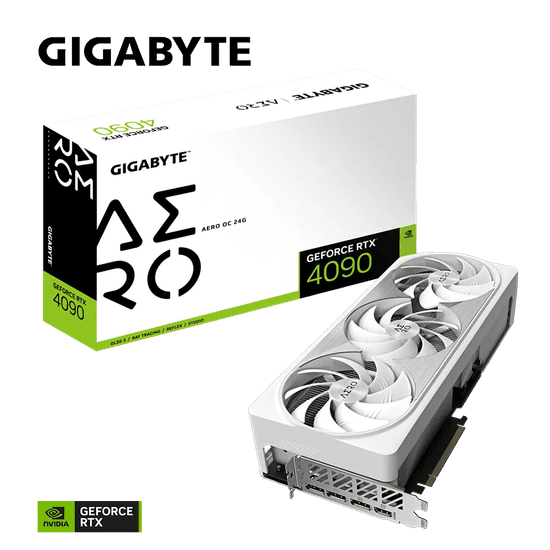 Gigabyte Grafična kartica GeForce RTX 4090 AERO OC 24G, 24GB GDDR6X, PCI-E 4.0
