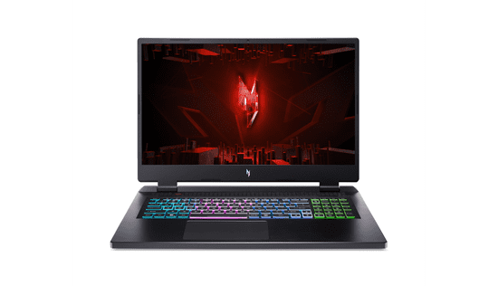 Acer Nitro 17 AN17-41-R13H prenosnik, R7 7840HS, 32GB, 512GB, RTX4070, 165Hz, DOS (NH.QKNEX.008)