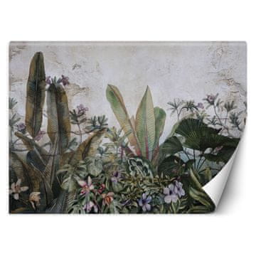 shumee Stenska poslikava, Monstera listi betonska stena - 150x105