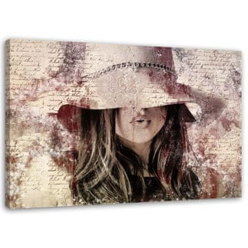 shumee Slika, Ženska v boho klobuku - 100x70