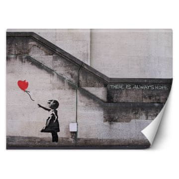 shumee Stenska poslikava Dekle z balonom Banksy grafit - 100x70