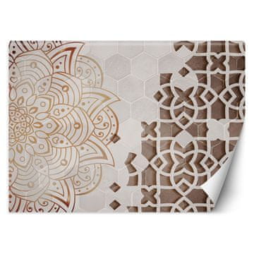 shumee Stenska poslikava, Mandala bela geometrija - 100x70