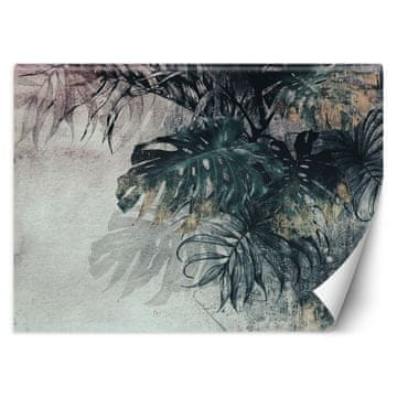 shumee Stenska poslikava, Monstera 3D Leaves Green Gold - 100x70