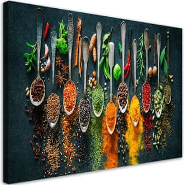 shumee Slika na platnu Zelišča, začimbe za kuhinjo - 60x40