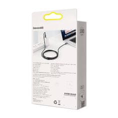 BASEUS Kabel USB-C do USB-C Display, Power Delivery, 100 W, 1 m (črn)