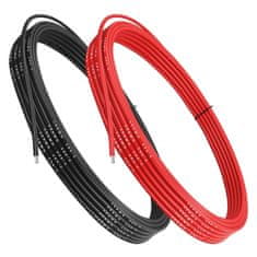 YUNIQUE GREEN-CLEAN Silikonska žica 16 AWG fleksibilna električna žica 5 metrov [2,5 m črna & 2,5 m rdeča] Konzervirani bakreni žični kabel Odpornost na visoke temperature