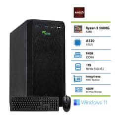 PCplus Magic namizni računalnik, R5 5600G, 16GB, 1TB, W11H, miška, tipkovnica (145593)