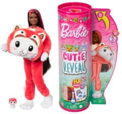 Mattel Barbie Cutie Razkritje Barbie v kostumu, kostum rdeče pande (HRK22)