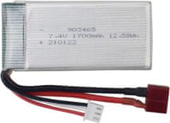 YUNIQUE GREEN-CLEAN 2 kosov Litijeve baterije 7.4V 1700mAh Združljiv s 4WD Hitri RC avto - modeli 9200/9200E/200E/9202E/9203E/9204E/9205E/9206E/2995/YC300