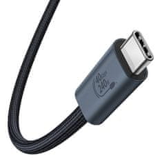 BASEUS Kabel za hitro polnjenje iz USB v USB-C Baseus Flash 2 240W 1m (črn)