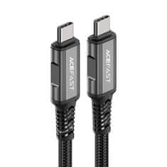 AceFast Kabel USB-C na USB-C Acefast C1-09, 48 W, 1 m (črno-siv)