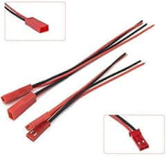 YUNIQUE GREEN-CLEAN Komplet 20 JST 22 AWG priključkov, 2-polni moški in ženski, dolžina 10 cm 15 cm - idealen za LED, tračne svetilke, RC baterije in igrače