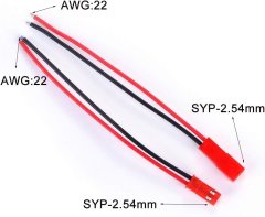 YUNIQUE GREEN-CLEAN Komplet 20 JST 22 AWG priključkov, 2-polni moški in ženski, dolžina 10 cm 15 cm - idealen za LED, tračne svetilke, RC baterije in igrače