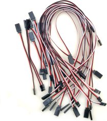 YUNIQUE GREEN-CLEAN 25 kosov Servo podaljšek kabelski komplet - JR Style Moški do ženski - 26 AWG - različne dolžine (10cm, 15cm, 30cm, 50cm, 60cm) - za model daljinskega upravljalnika letal