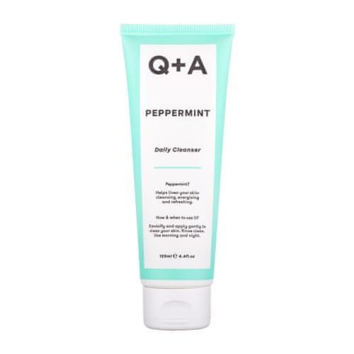 Q+A Peppermint Daily Cleanser nežen čistilni gel z oljem mete za vsakodnevno uporabo za ženske