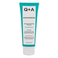 Q+A Niacinamide Gentle Exfoliating Cleanser nežen pomirjajoč piling za čiščenje obraza 125 ml za ženske