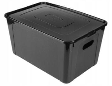 Škatla za shranjevanje MULTIBOX KOLOR transparentna 39x26x20,5cm 17L
