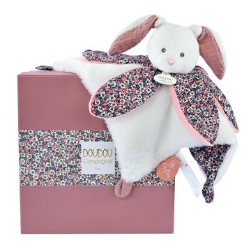 Doudou Darilni set - plišast zajčji kraguljček