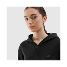 4F Športni pulover lifestyle črna 168 - 171 cm/M WSS24TSWSF095620S