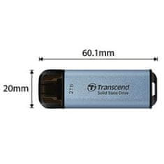 Transcend ESD300S 2TB, zunanji SSD, USB 10Gb/s, tip C