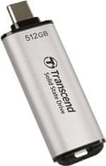 Transcend ESD300S 512 GB, zunanji SSD, USB 10 Gb/s, tip C