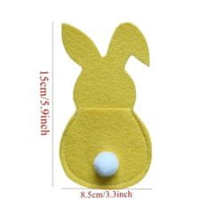 HOME & MARKER® Velikonočni zajček iz flisa za pribor (4 kosi) | BUNNYCUTLERY