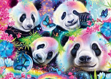Schmidt Puzzle Neon: Pandas 1000 kosov