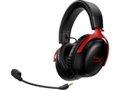 HP HyperX Cloud III/USB-C/Wire/USB/Wireless/Black-Red