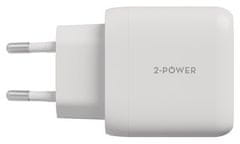 2-Power Polnilec USB z dvema močema PD 45W GaN 1 x USB-C