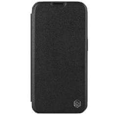 Nillkin Qin Book PRO navadno usnjeno ohišje za Apple iPhone 15 Pro Max Classic Black