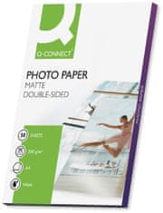 Q-Connect Fotopapir - A4, dvostranski, 200 g/m2, mat, 50 kosov