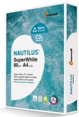 Mondi Recikliran papir Nautilus Superwhite - A4, svetlo bel, 80 g/m2, CIE 150, 500 listov