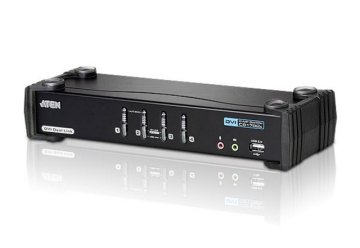 Aten 4-portno stikalo KVM DVI Dual Link z zvokom CS1784A
