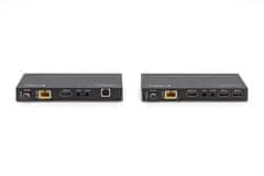 Digitus HDBaseT KVM podaljšek, 150m 4K/60Hz, USB 2.0, PoC, IR, črn
