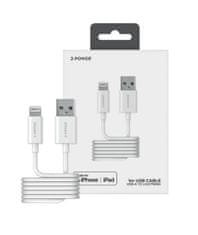 2-Power 2-Kabel USB-A z Lightning, 1M