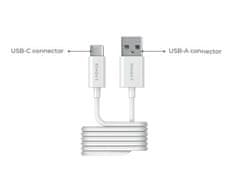 2-Power 2- napajalni kabel USB-A DO USB-C, 1M