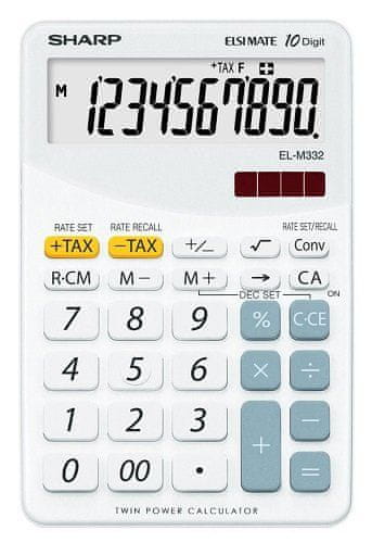 Sharp Namizni kalkulator ELM 332 - bel