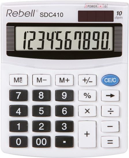 Rebell Namizni kalkulator SDC410 - 10 številk, nagibni zaslon