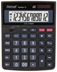 Rebell PANTHER12 namizni kalkulator - 12 številk, nagibni zaslon