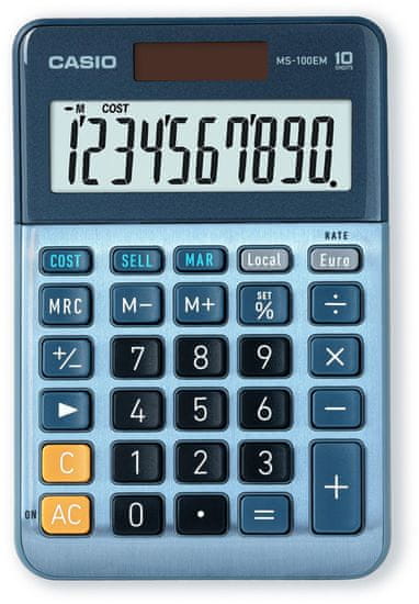 Casio Namizni kalkulator MS-100EM - modri
