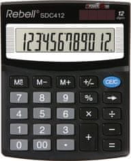 Rebell Namizni kalkulator SDC412 - 12 številk, nagibni zaslon
