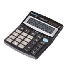Donau Namizni kalkulator TECH, K-DT4124 - 12-mestni zaslon, črn