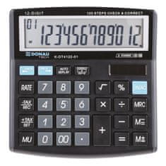 Donau Namizni kalkulator TECH, K-DT4122 - 12-mestni zaslon, črn