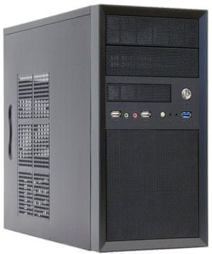 Chieftec MiniT CT-01B, mATX, 350W ATX napajalnik, črn