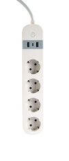 Gembird Smart Surge Protector Tuya 4xDE 2xUSB-A 1xUSB-C bela