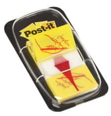 Post-It Zaznamki, podpis, 25,4 x 43,2 mm, rumeni