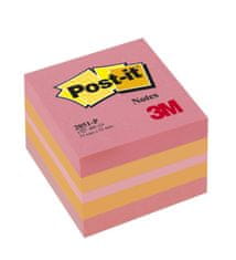 Post-It Miniblocks v kockici, roza