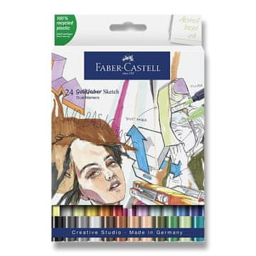 Faber-Castell Goldfaber Sketch Dual Marker - komplet, 24 barv