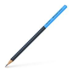 Faber-Castell Grafitni svinčnik Grip Two Tone - brez gume, HB, modro/črno, 12 kosov
