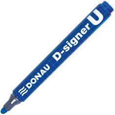 Donau Permanentni marker D-Signer - okrogla konica, 2-4 mm, modra 208482
